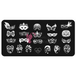 Matrita de Unghii din metal dreptunghiulara 6x12cm Tian Xin 008